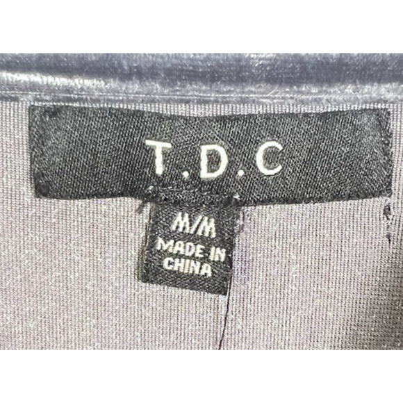 T.D.C Strappy Whimsy Goth Crushed Velvet Gray Slip Dress Halter Neck Size M - Picture 6 of 7